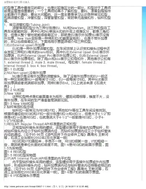扣型知识