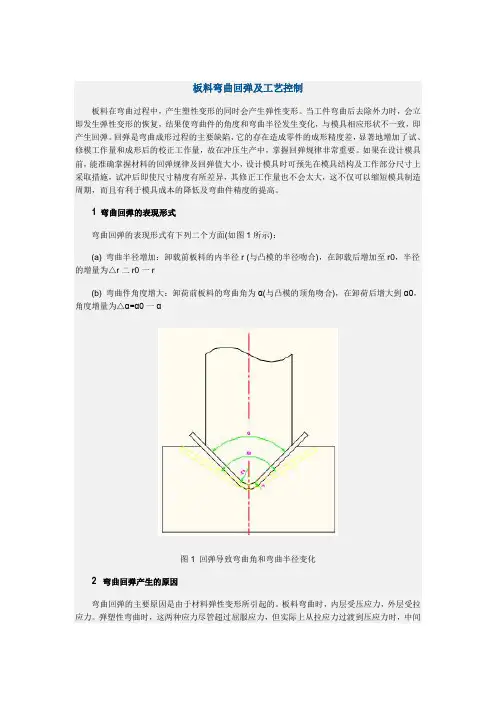 板料弯曲回弹及工艺控制