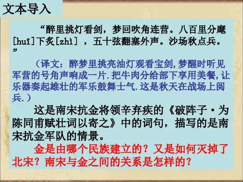 金与南宋的对峙(新地图版)