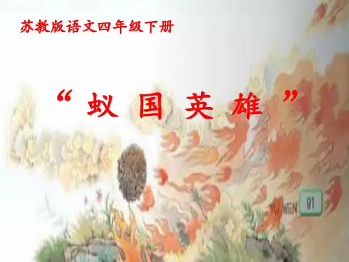 小学语文_17、《生命的壮歌之“蚁国英雄”》教学课件设计