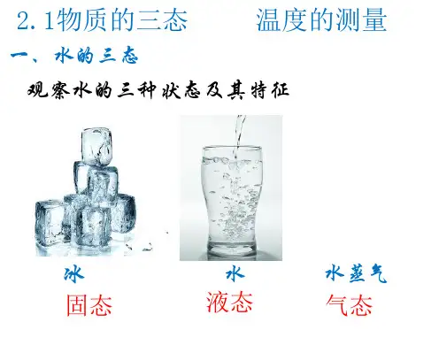 2.1物质的三态、温度的测量
