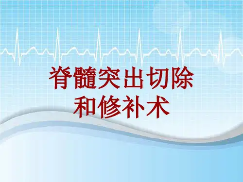 手术讲解模板：脊髓突出切除和修补术
