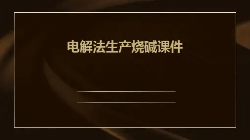 电解法生产烧碱课件