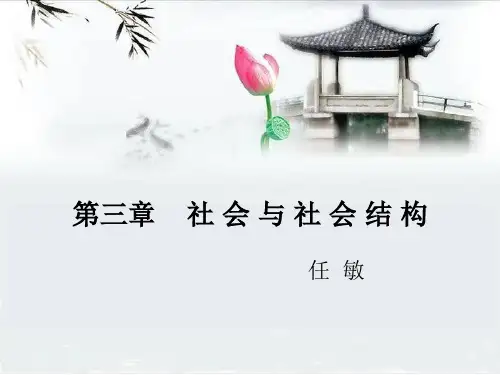 社会学概论第三讲社会与结构