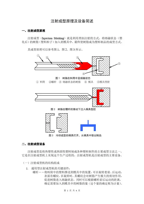 注射成型原理及设备简述