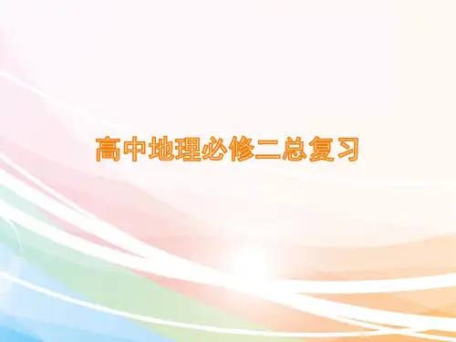 高中地理必修二总复习ppt