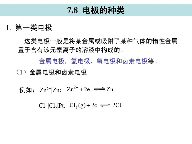 第七章 电化学(4)