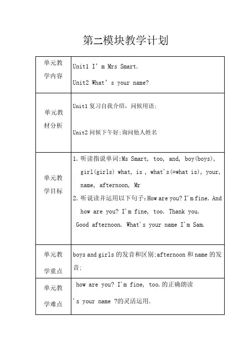 小学英语外研新标准三年级上册(2022年新编)Module2M2(3A)