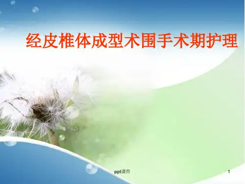 椎体成形术护理  ppt课件