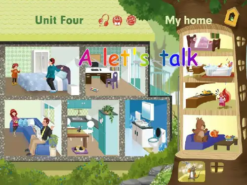 人教版PEP英语四年级上册Unit4 My homeA lets talk课件等