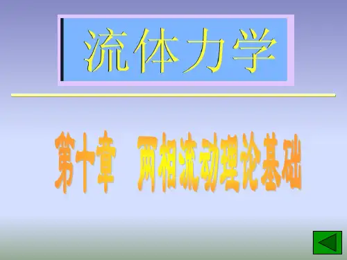 第十章两相流动理论基础