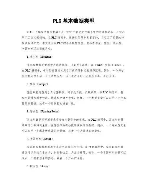 PLC基本数据类型