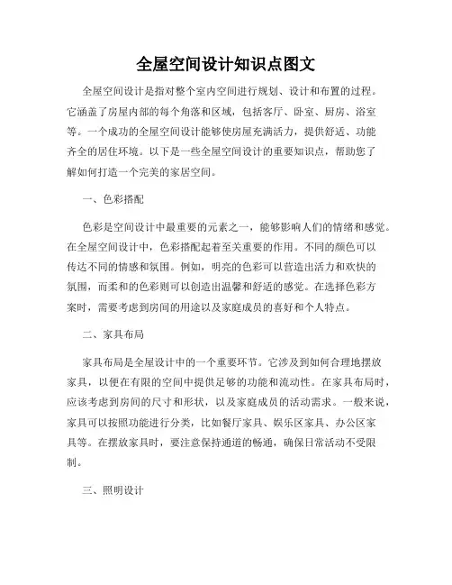 全屋空间设计知识点图文