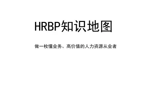 HRBP知识地图