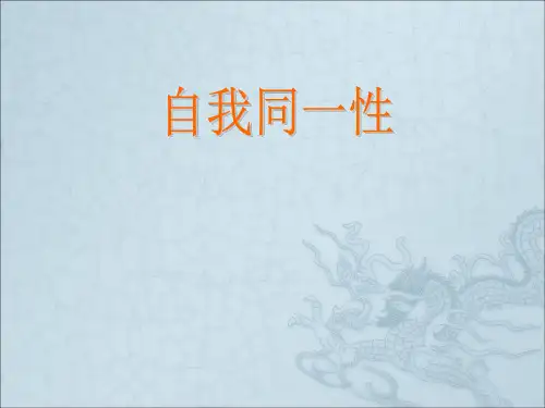 自我同一性理论意义及促进ppt课件