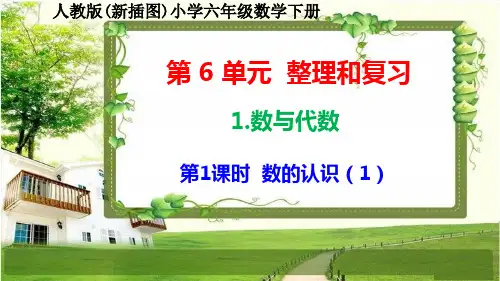人教版新插图小学六年级数学下册6-1-1《数的认识》课件