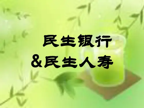 中国民生银行产品介绍民生人寿.ppt