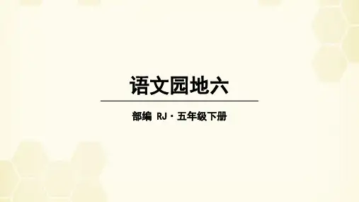 最新人教部编版五年级语文下册第六单元《语文园地》精品课件(共24张PPT)
