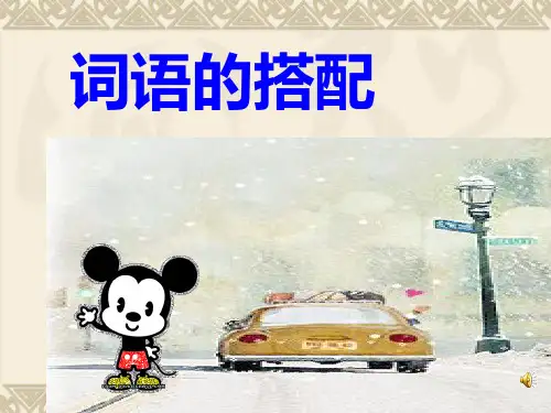 词语的搭配