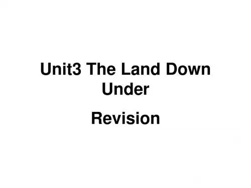 高三英语上学期unit3-revision(2019年8月整理)