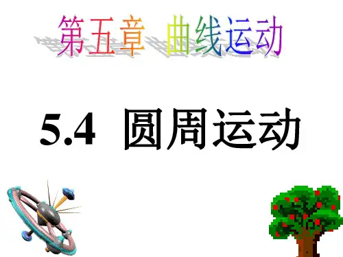新人教版物理必修二5.4 圆周运动 课件 (共38张PPT)