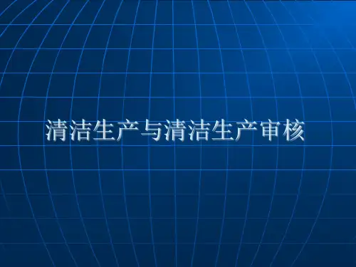 清洁生产与清洁生产审核(培训)