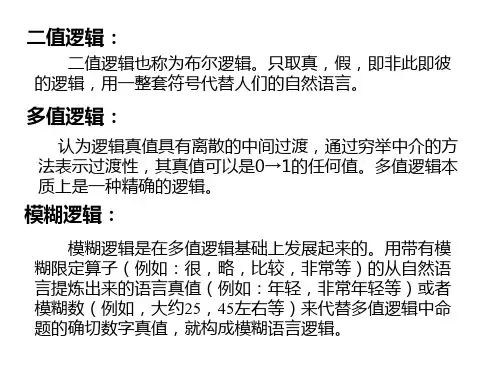 模糊逻辑与近似推理