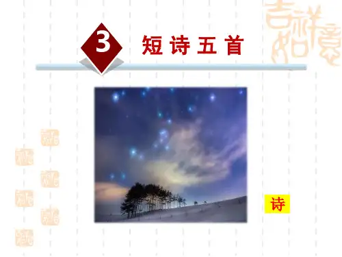 人教部编版九年级语文上册 第1单元 短诗五首 (2)