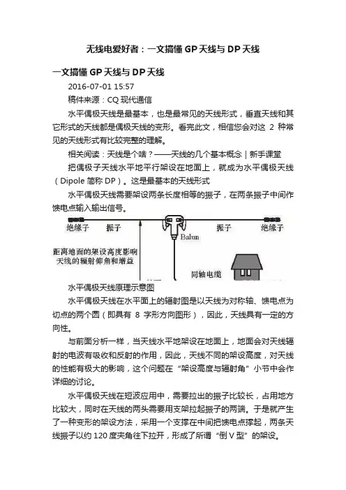 无线电爱好者：一文搞懂GP天线与DP天线