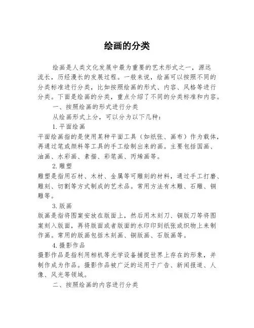 绘画的分类