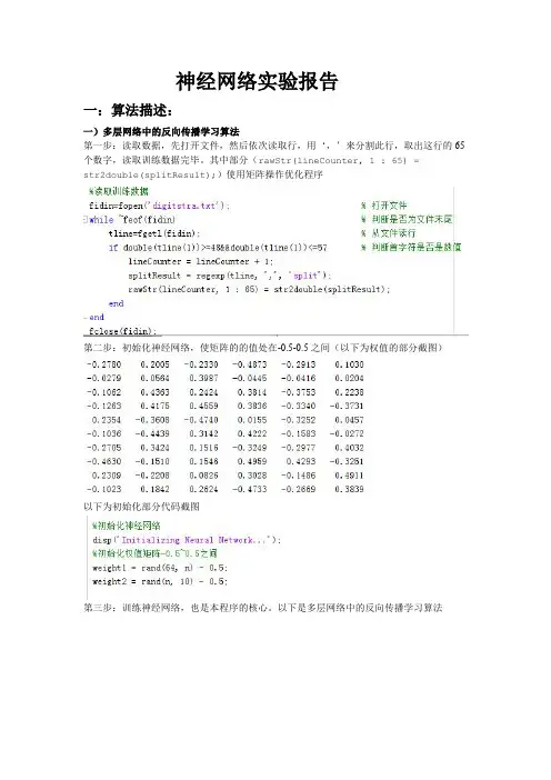 神经网络报告