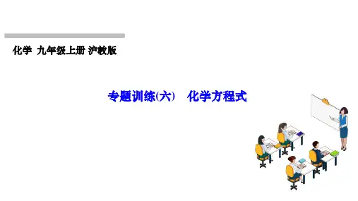 沪教版(全国)(2024)化学九年级上册 第4章  认识化学反应 专题训练(六) 化学方程式