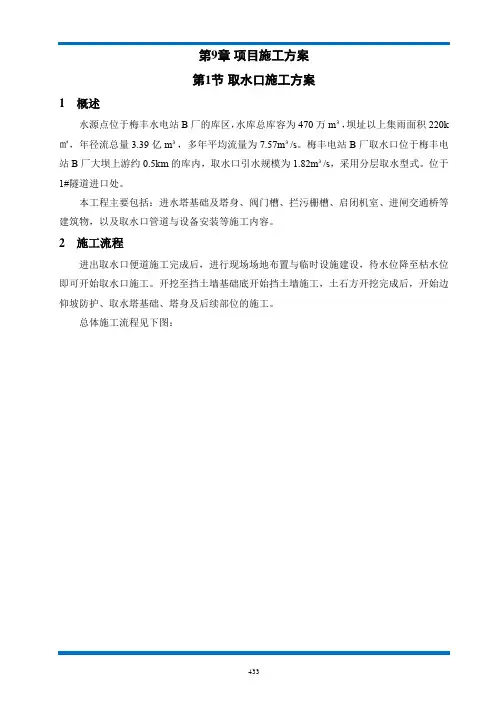 取水口施工方案