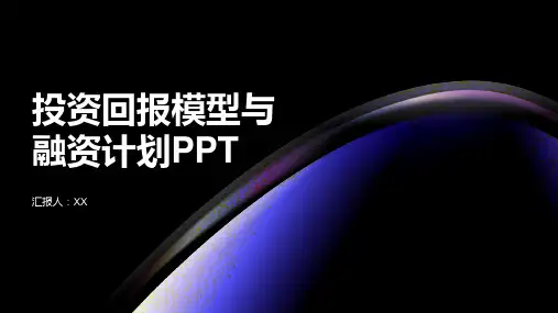 投资回报模型与融资计划PPT