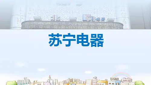 苏宁电器零售学高分优秀案例PPT课件