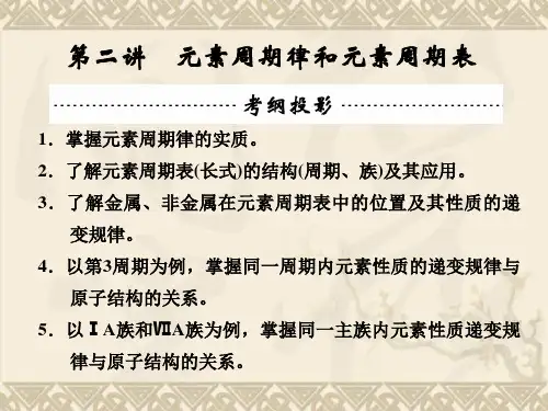 高考化学第一轮复习方案【配套课件】第5章 第2讲 元素周期律和元素周期表(92张PPT)