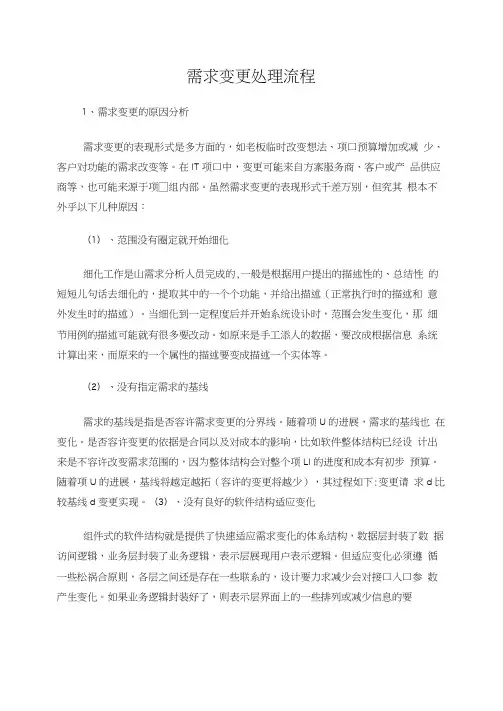 需求变更处理流程