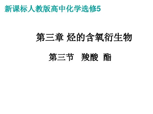 人教版化学选修五羧酸酯教学课件1