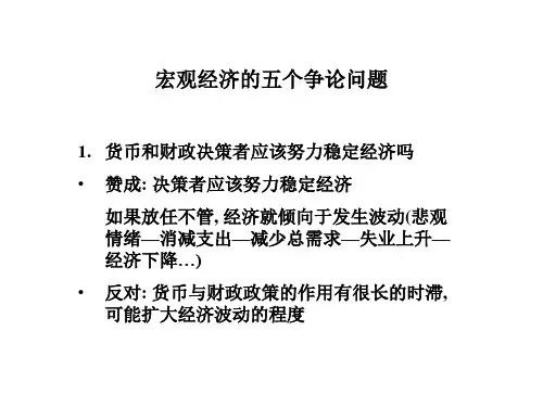 宏观经济学中的五个问题
