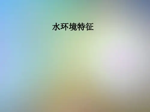 水环境特征