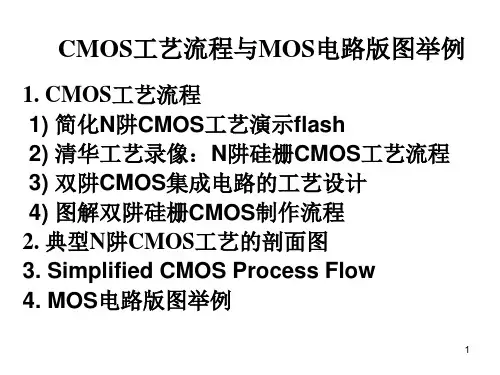 CMOS工艺流程版图剖面
