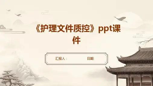 《护理文件质控》ppt课件