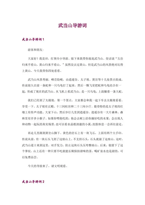 2024年武当山导游词_9