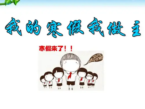 《我的寒假我做主》PPT-完美版
