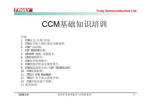 CCM基础知识培训(v2_1)
