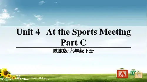 陕旅版六年级英语下册Unit 4 part C课件