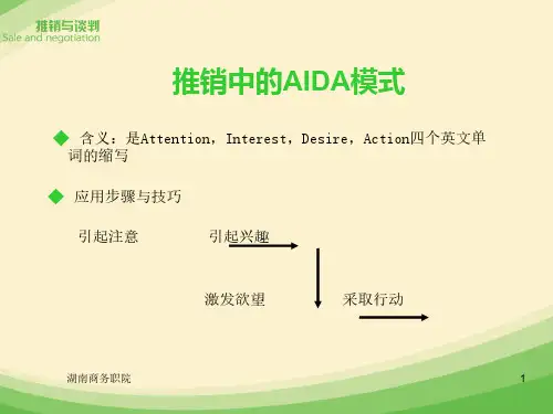 推销与谈判2.2推销模式之—爱达模式