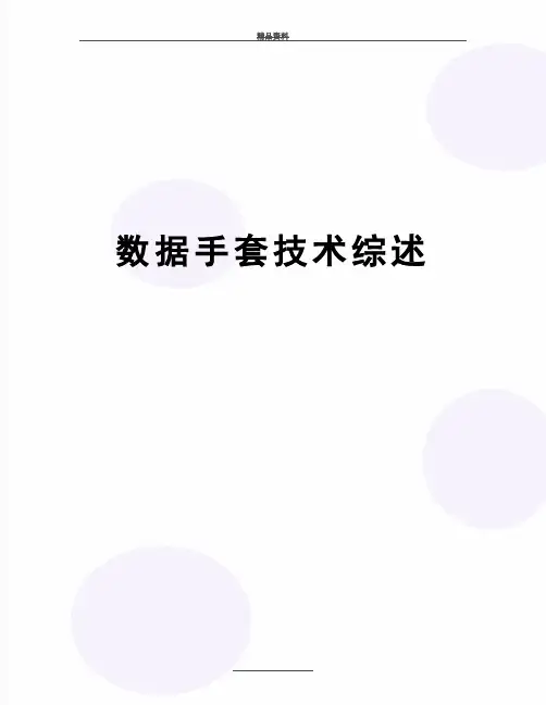 最新数据手套技术综述