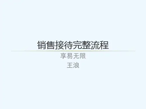 销售接待完整流程