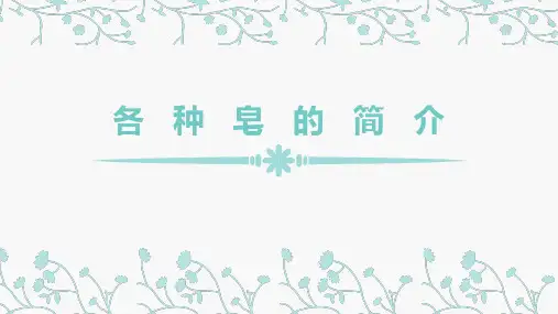 皂的简介